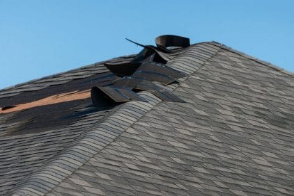Lifted or Creased Shingles